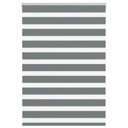 Store zèbre gris foncé largeur du tissu 110,9 cm polyester 