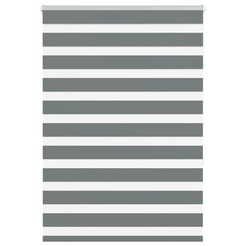 Store zèbre gris foncé largeur du tissu 110,9 cm polyester 