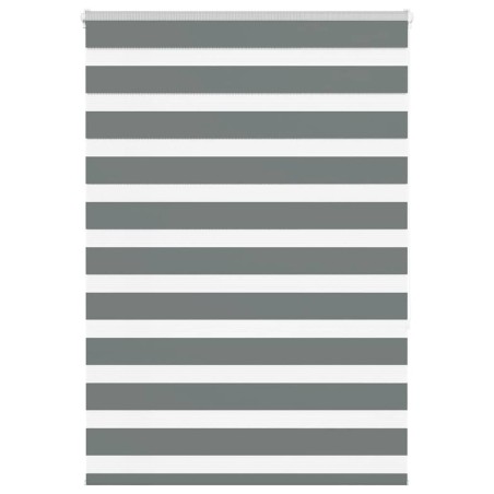 Store zèbre gris foncé largeur du tissu 110,9 cm polyester 