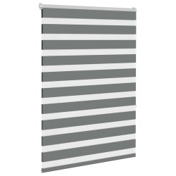 Store zèbre gris foncé largeur du tissu 110,9 cm polyester 
