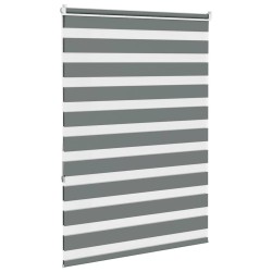 Store zèbre gris foncé largeur du tissu 110,9 cm polyester 