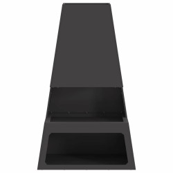 Braise de vieXL avec rangement pour bûches Noir 60x35x100 cm Acier 