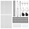 Ensemble de clôture Set de 2 Acier galvanisé 25 x 1,2 m 