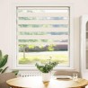 Store zèbre beige marbré largeur du tissu 110,9 cm polyester 