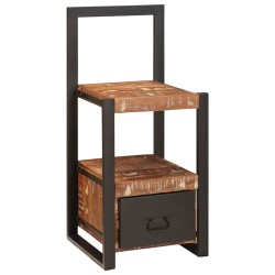 Porte-vêtements multicolore 40x40x90 cm bois solide récupéré 