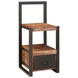 Porte-vêtements multicolore 40x40x90 cm bois solide récupéré 