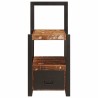 Porte-vêtements multicolore 40x40x90 cm bois solide récupéré 