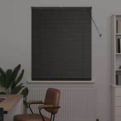 Store de Fenêtre avec des rideaux Autre Noir 105 x 175 cm Aluminium 