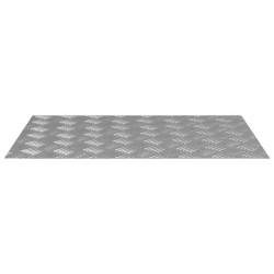 Plaques en Aluminium Antidérapantes à Motif en Damier 4 pcs 70x50 cm 