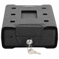 Coffre de Sécurité Noir Métal Petit Verrous Coffre de Sécurité 