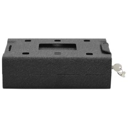 Coffre de Sécurité Noir Métal Petit Verrous Coffre de Sécurité 