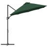 Parasol cantilever de jardin Vert 372 x 198 x 253 cm 