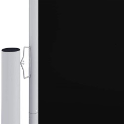 Auvent latéral rétractable Noir 220x600 cm 