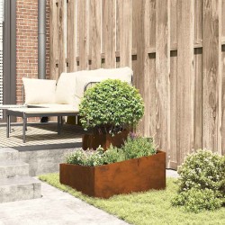 Pots & Jardinières Acier Corten Moyen Durable Pot en métal 
