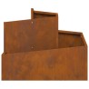 Pots & Jardinières Acier Corten Moyen Durable Pot en métal 