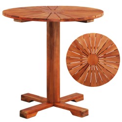 Table de bistro 70x70 cm Bois d'acacia massif 