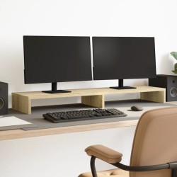 Support de moniteur chêne sonoma 100x27x10 cm bois d'ingénierie 