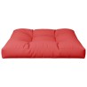 Coussin de palette rouge 70x70x12 cm tissu 