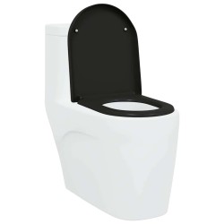 Siège de Toilette à Déconnexion Rapide avec Douce Fermeture Duroplast Noir 