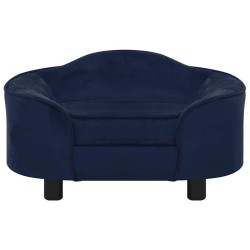 Canapé pour chien Bleu 67x47x36 cm Peluche 