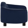 Canapé pour chien Bleu 67x47x36 cm Peluche 