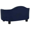Canapé pour chien Bleu 67x47x36 cm Peluche 