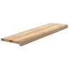 Marches d'escalier 2 pcs non traité bois de chêne massif 