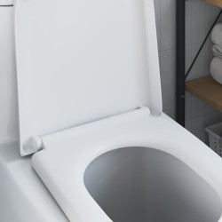 Siège de toilette à libération rapide avec fermeture douce Duroplast blanc 