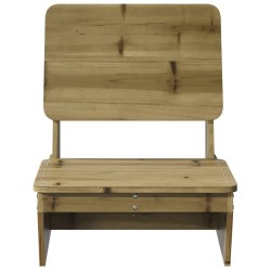 Chaises de jardin lot de 2 60x64x70,5 cm bois de pin imprégné 