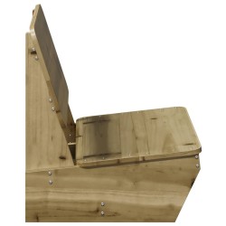 Chaises de jardin lot de 2 60x64x70,5 cm bois de pin imprégné 