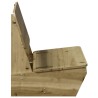 Chaises de jardin lot de 2 60x64x70,5 cm bois de pin imprégné 