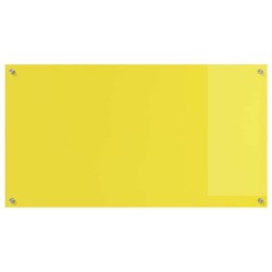 Plan de travail cuisine Jaune 110x60x0,6 cm en verre trempé 