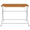 Table de bistro pliante 100x54x71cm Bois acacia solide et acier 