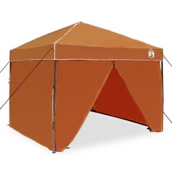 Tente à abri Orange 250 x 250 x 227 / 236 / 245 cm Tissu Oxford 