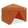 Tente à abri Orange 250 x 250 x 227 / 236 / 245 cm Tissu Oxford 