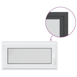 Fenêtre de sous-sol« RISOR » 100 x 50 cm oscillo-battante DIN gauche anthracite 