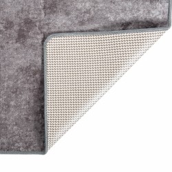 Tapis lavable antidérapant 80x150 cm Gris 