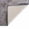 Tapis lavable antidérapant 80x150 cm Gris 
