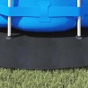 Tapis de sol de piscine noir Ø 366 cm en tissu non tissé rond. 