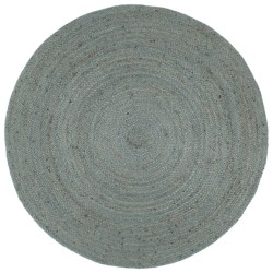 Tapis fait à la main Jute Rond 210 cm Vert olive 