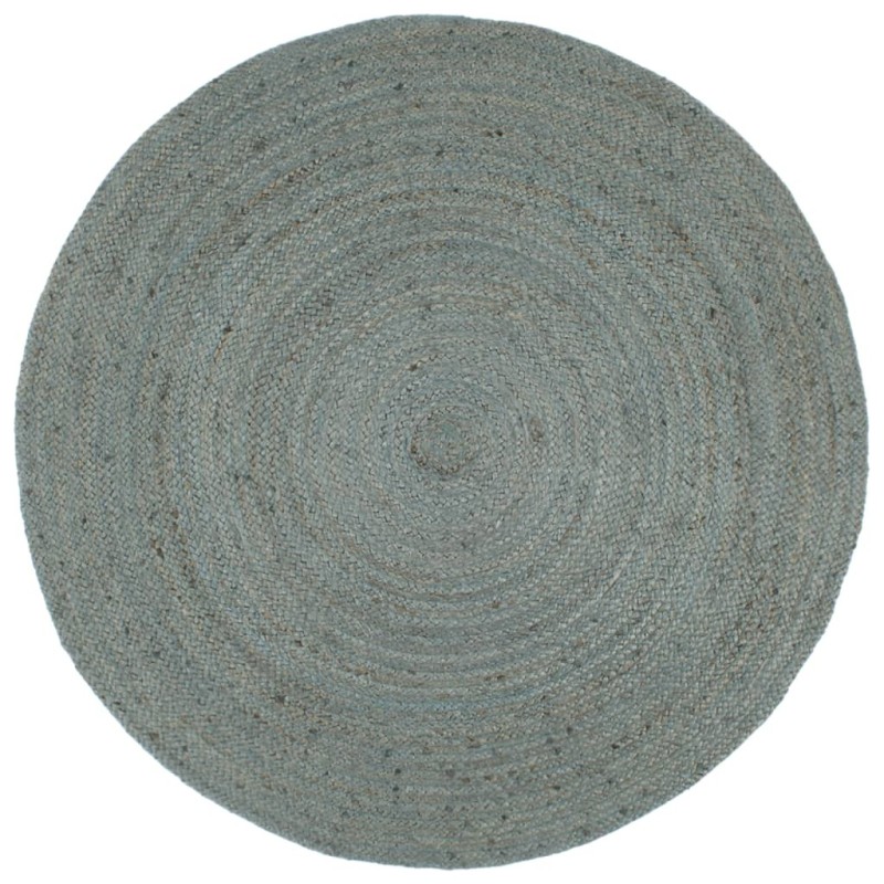 Tapis fait à la main Jute Rond 210 cm Vert olive 