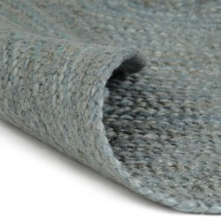Tapis fait à la main Jute Rond 210 cm Vert olive 