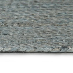 Tapis fait à la main Jute Rond 210 cm Vert olive 