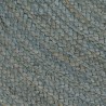 Tapis fait à la main Jute Rond 210 cm Vert olive 