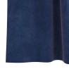 Rideaux occultants avec boucles de suspension 2 pcs Velours bleu foncé 