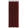 Rideaux occultants avec boucles de suspension 2 pcs Velours rouge vin 