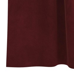 Rideaux occultants avec boucles de suspension 2 pcs Velours rouge vin 
