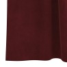 Rideaux occultants avec boucles de suspension 2 pcs Velours rouge vin 