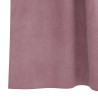 Rideaux occultants avec boucles de suspension 2 pcs Velours Rose Foncé 