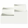 Jardinière 100x100x48 cm Acier Blanc 